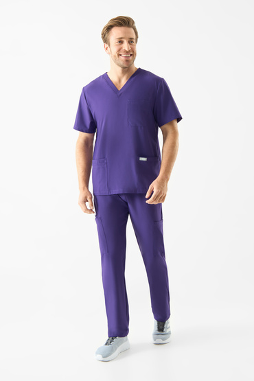 Lékařská sada Uniformix Super Flex, blůza 4050 + kalhoty 4080, Plum wine