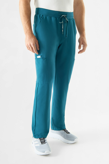 Pánské lékařské kalhoty Uniformix Super Flex, 4080-Caraibben blue
