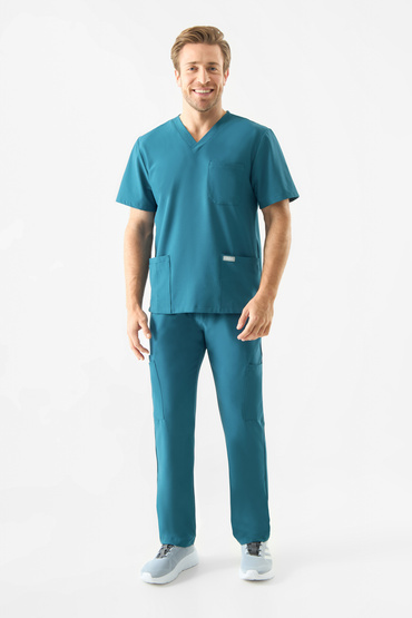 Lékařská sada Uniformix Super Flex, blůza 4050 + kalhoty 4080, Caraibben blue