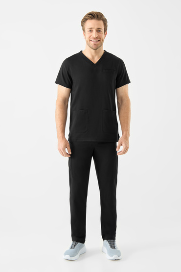 Lékařský set Med Couture RothWear - Blůza 7477 + Kalhoty 7779, BLACK