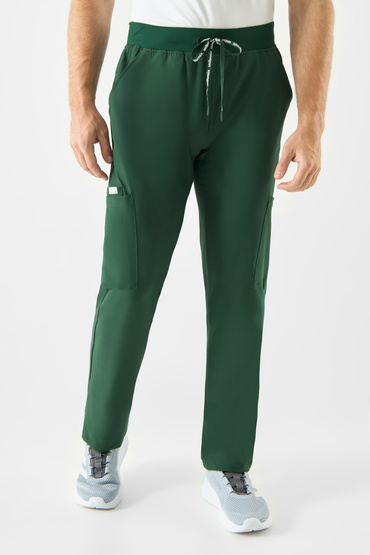 Pánské lékařské kalhoty Uniformix Super Flex, 4080-Hunter Green